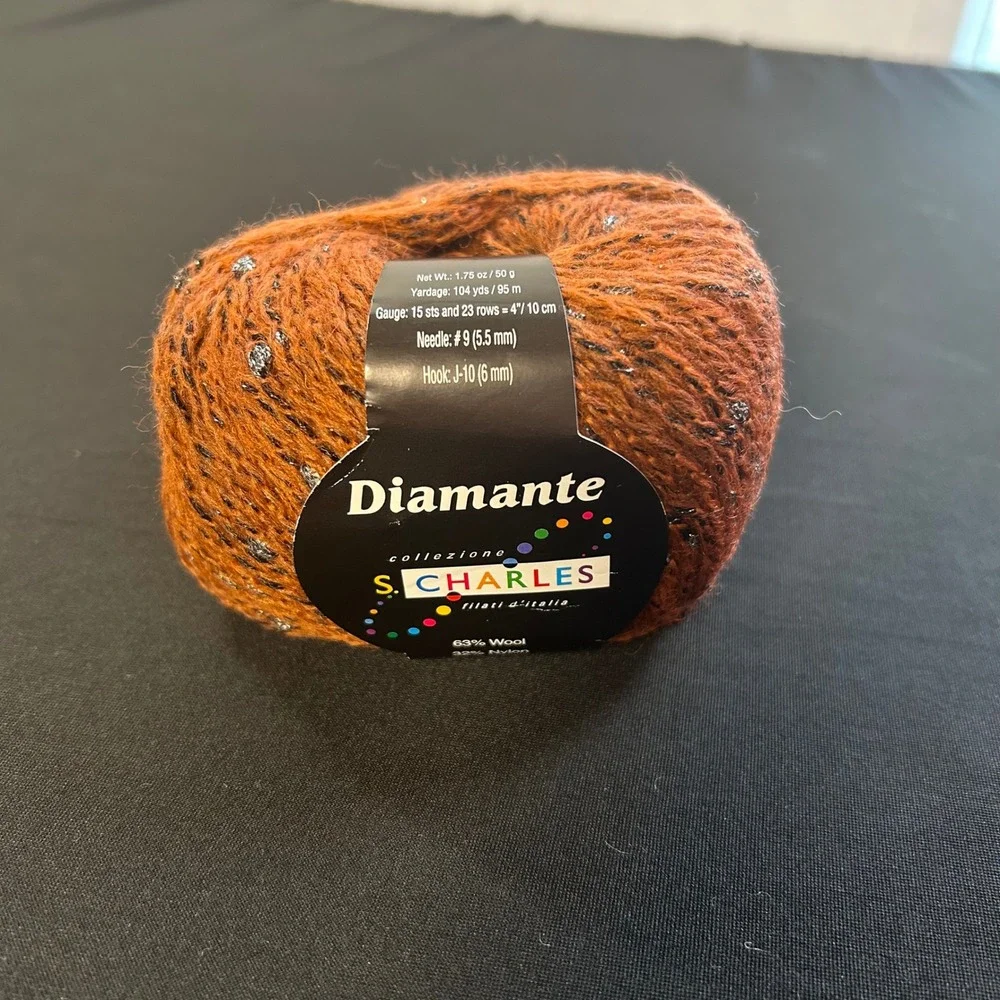 Stacy S. CHARLES Lot of 11 Diamante Wool blend Pumpkin Orange Color 11 same lot